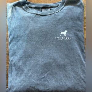 Southern Collection LS Tshirt, Brown w/Tree & Swing on back, EUC